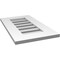 Ekena Millwork Vertical Surface Mount PVC Gable Vent: Functional, w/ 3-1/2"W x 1"P Standard Frame, 14"W x 24"H GVPVE14X2401SF - alternate 3
